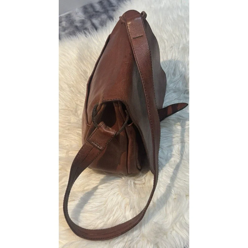 VTG 70s F.Clegg Genuine, Leather Shoulder Bag Purse Frank Clegg Boho Western - Picture 13 of 15